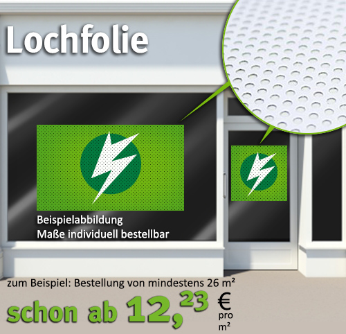 Lochfolie - ab 12,23€/m² Lochfolie - ab 12,23€/m²