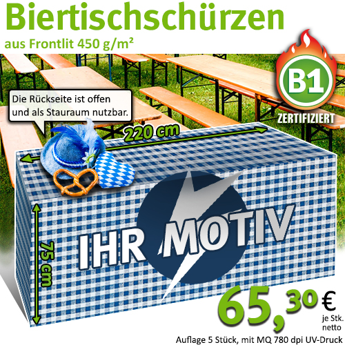 Biertischschürzen Biertischschürzen