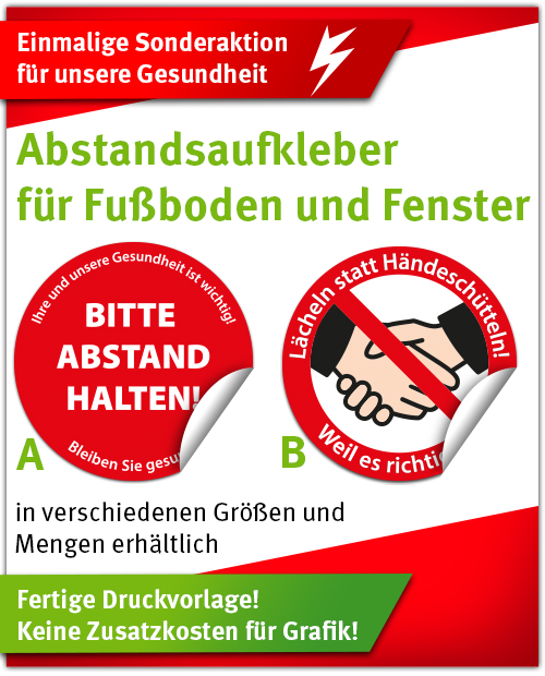 BannerSkandal: Abstandsaufkleber BannerSkandal: Abstandsaufkleber